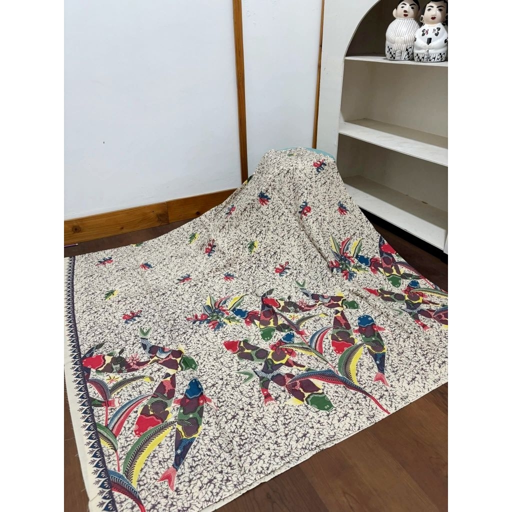 Kain Batik Katun Halus Premium Motif ikan koi
