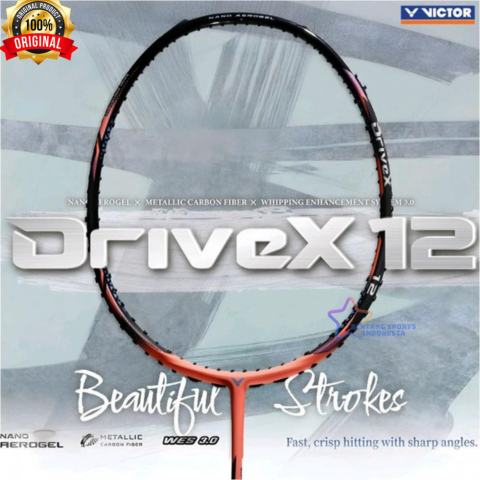 RAKET BULUTANGKIS BADMINTON VICTOR DRIVE X 12 ORIGINAL