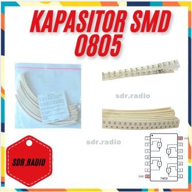 0805 SMD kapasitor capasitors 1 pf - 10 uf 50 Values @ 50 pcs 2500 pcs