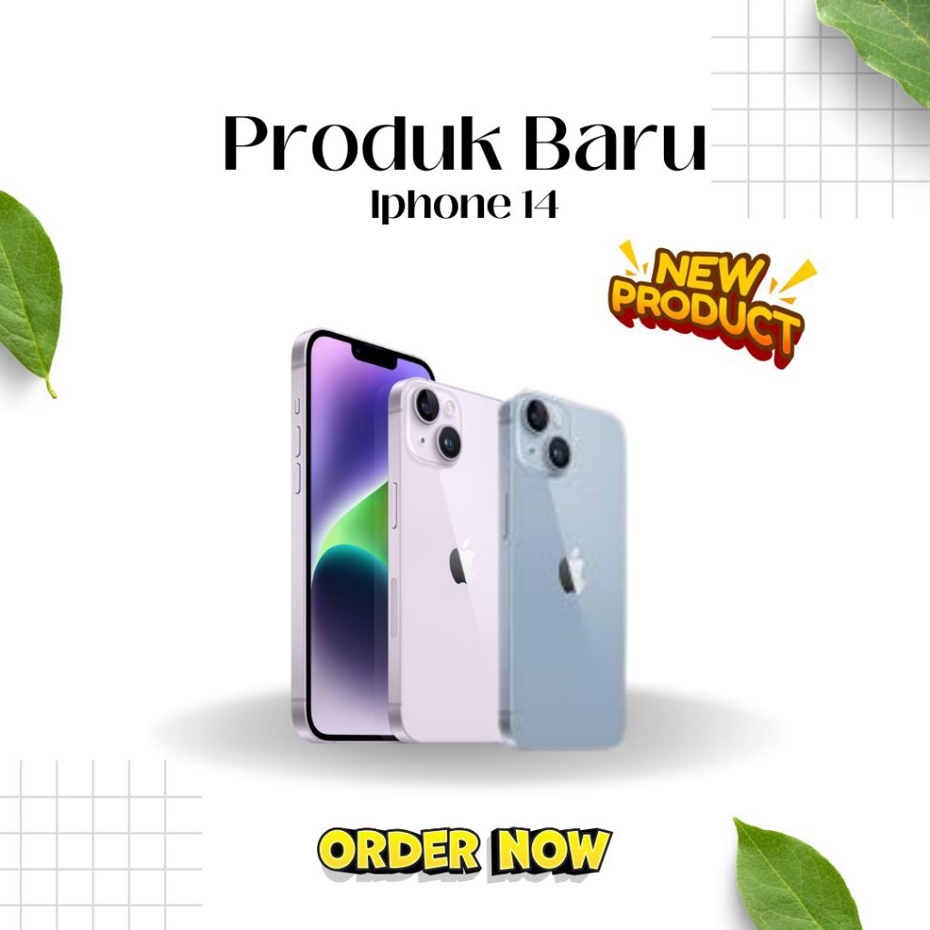 (NYENI) Handphone iPhone 14 Baru Original