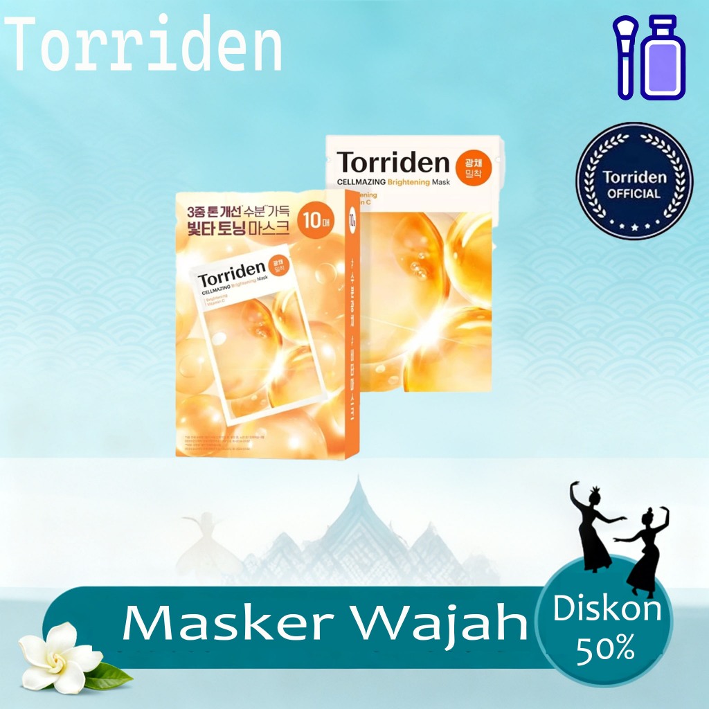 Torriden Cellmazing Vitamin C Brightening Mask 26ml x 10pcs, Torriden Official Store, Torriden Sheet