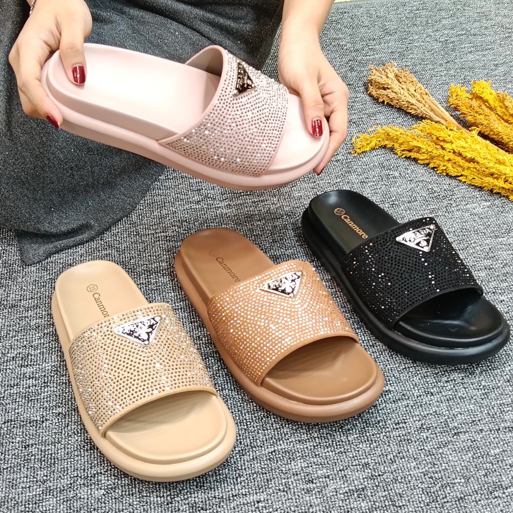 Real Baru Canmore#Sandal Wadges Wanita Import Original