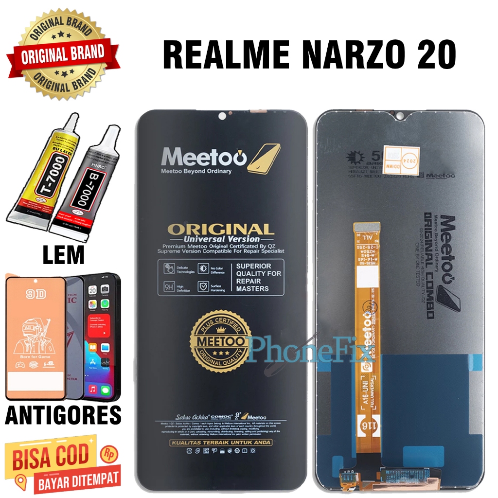 Lcd Touchcsreen REALME NARZO 20 Original Fullset Lcd REALME NARZO 20 OEM Quality