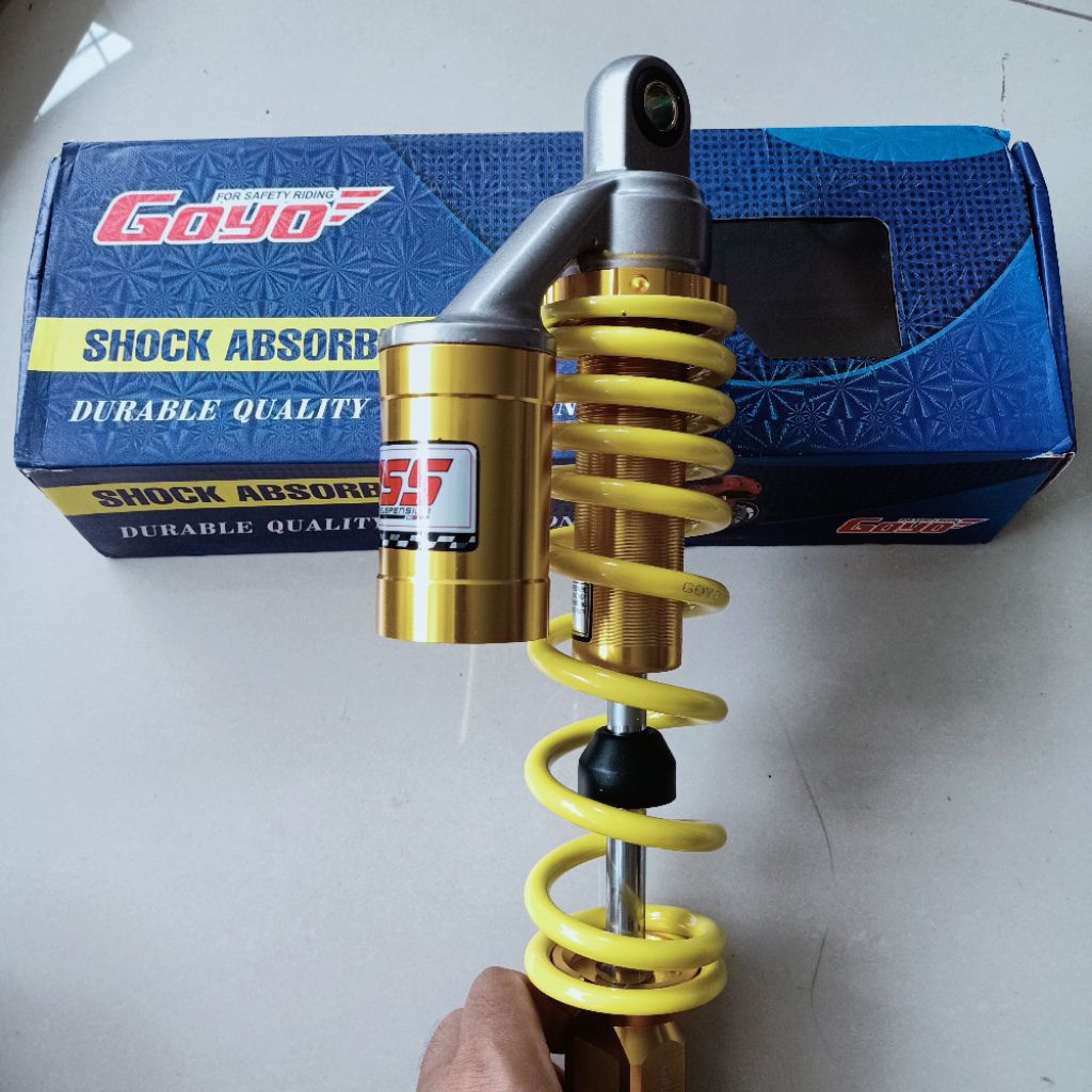 Shockbreaker Belakang Copy YSS Tabung 310MM Beat Vario Scoopy Mio Fino Lexy Nex Fazzio - Kuning