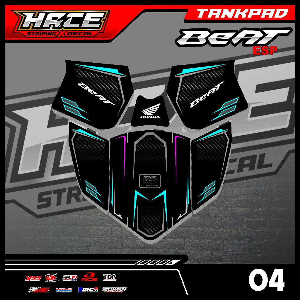 04 STICKER TANKPAD DASBOR BEAT ESP - STIKER TANKPAD DASBOR BEAT ESP