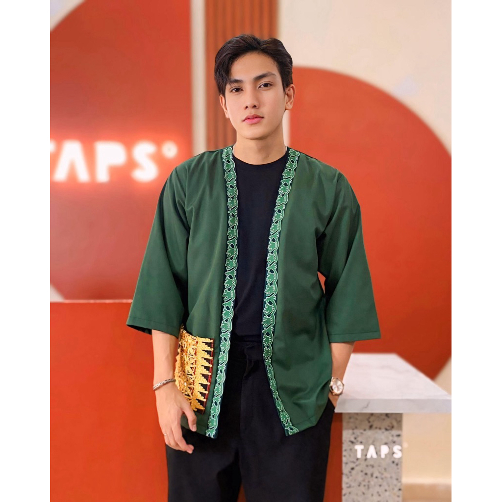 Outer Blazer Tapis Lampung Pria – Baju Etnik Modern Casual Elegan Kekinian