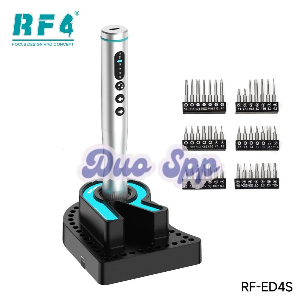 RF4 RF-ED4S / RFED4S dengan 42 Mata Obeng Baja - Set Obeng Listrik Multifungsi Electric