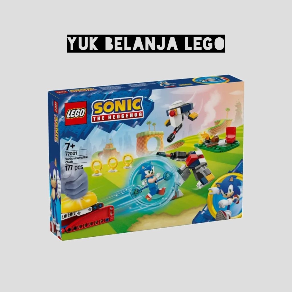 LEGO Sonic 77001 Sonic's Campfire Clash (177 Pieces) Mainan Anak