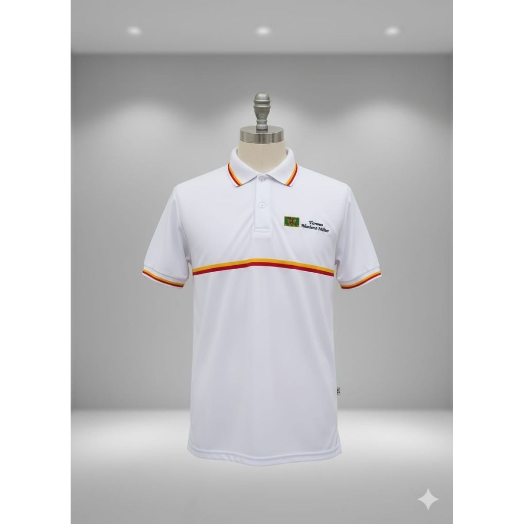 Baju/Kaos Kerah Akmil Putih