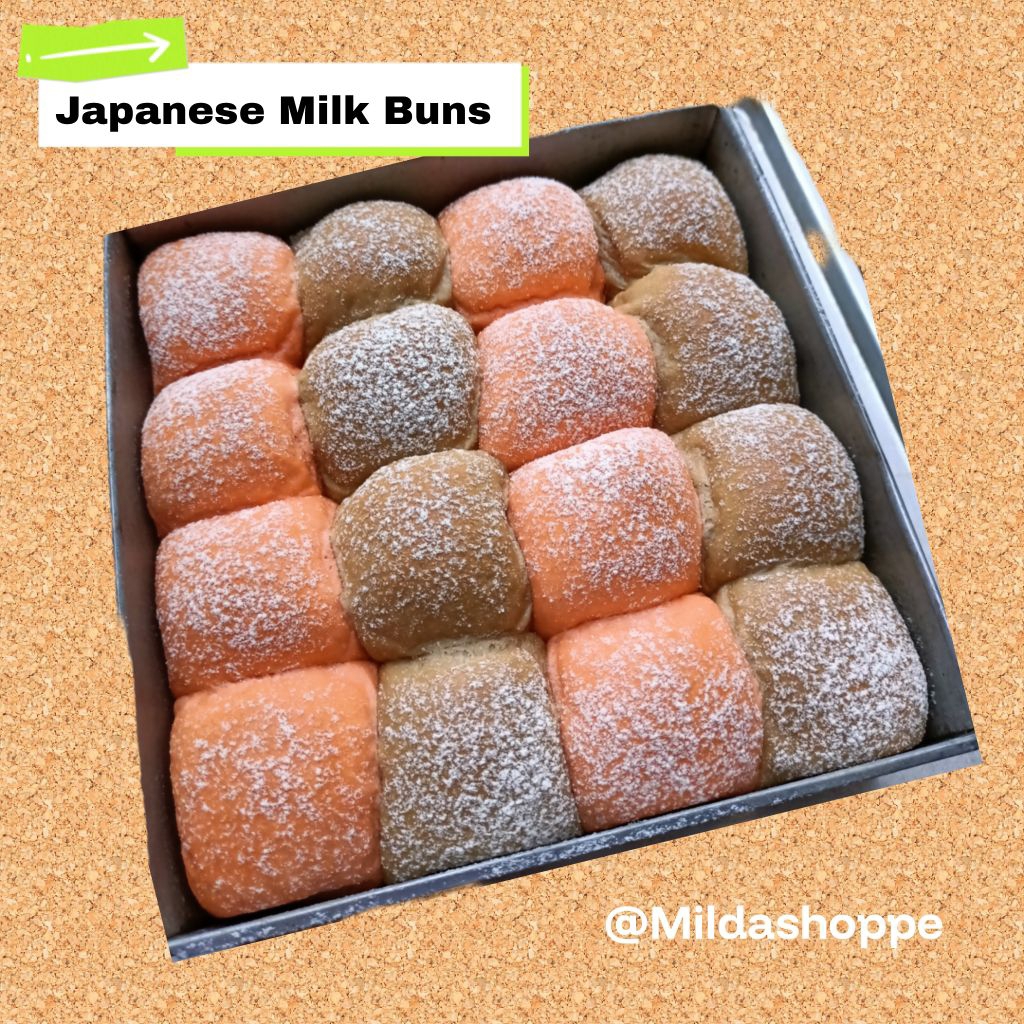 Japanese milk bun fluffy /Roti japanese mocaorange