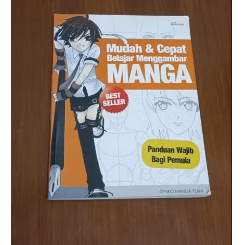 buku mudah dan cepat belajar menggambar Manga untuk pemula / buku belajar menggambar karakter komik 