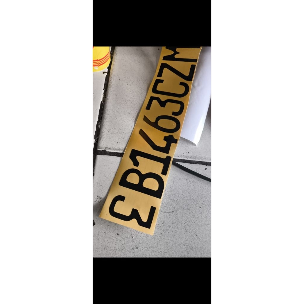 STICKER DASARAN ANGKA TIMBUL