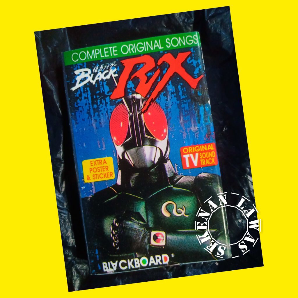 Kaset Ost Ksatria Baja Hitam Black RX Original Songs Japan Version (Cover Sedikit Kena Chasing)