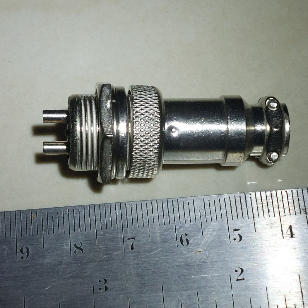2 Buah 2Pcs 2Set Konektor CB 2Pin Aviation Plug 2 Pin 2Pole Connector GX16 GX-16 16MM Socket Soket J