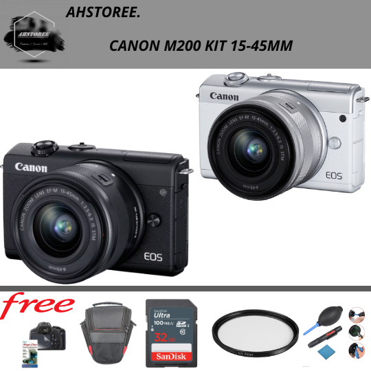 Kamera Canon EOS M200 Kit 15-45mm STM Canon Mirorless M 200 WIFI / m200 / m 200