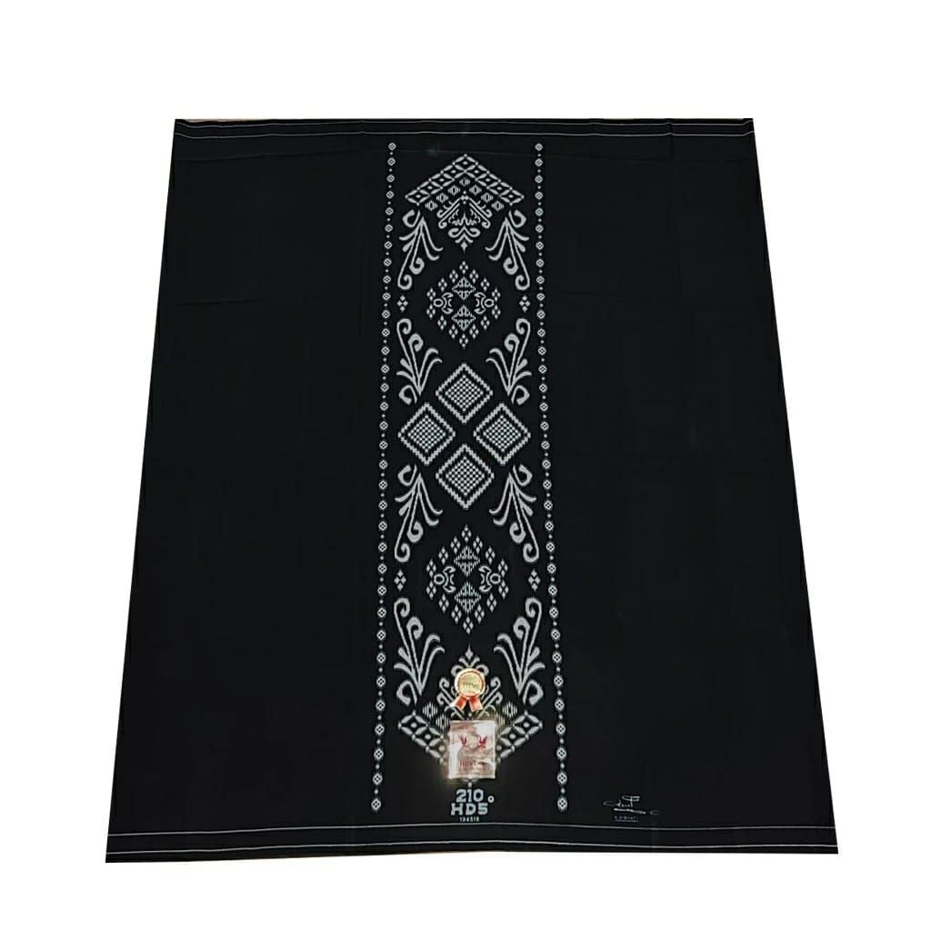 Aulia - Sarung HMM Samarinda Polos Hitam//Sarung HMM Polos Hitam Tumpal