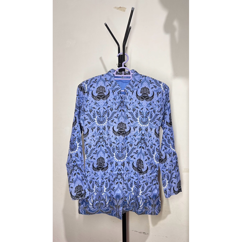 [ Preloved ] Baju Seragam Kerja Korpri Batik Wanita Motif Lama