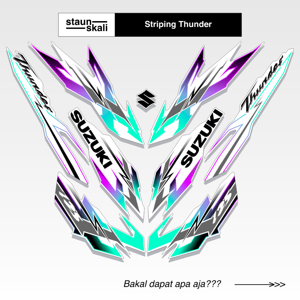 Striping Suzuki Thunder 125 Variasi (4) 2008 2009 2010 2011 2012