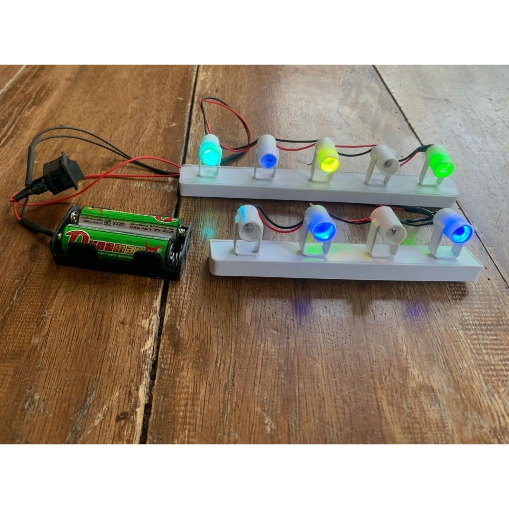 Lighting Mini  Beam / Miniatur Sound Horeg, Dengan lampu RGB ukuran 5 mm