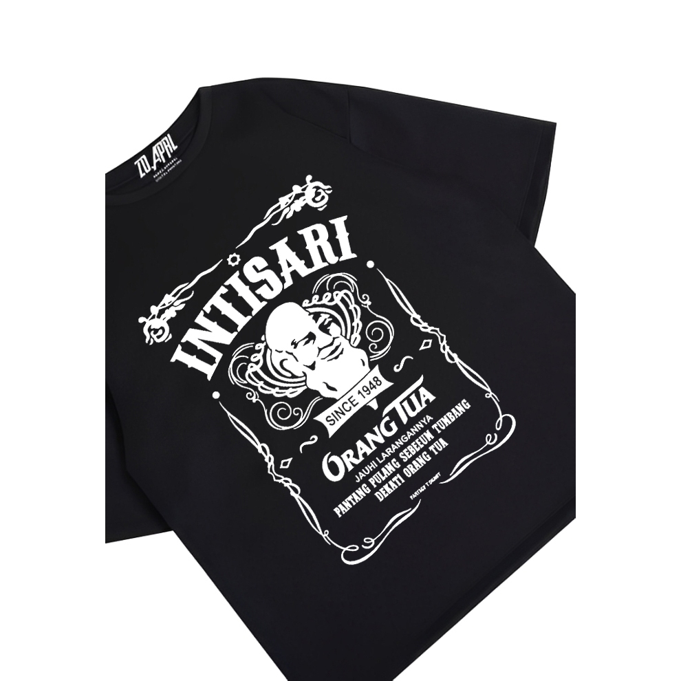 T-shirt Intisari cap orang tua | Unisex catton combed 24s premium | kaos band | kaos distro | Digita