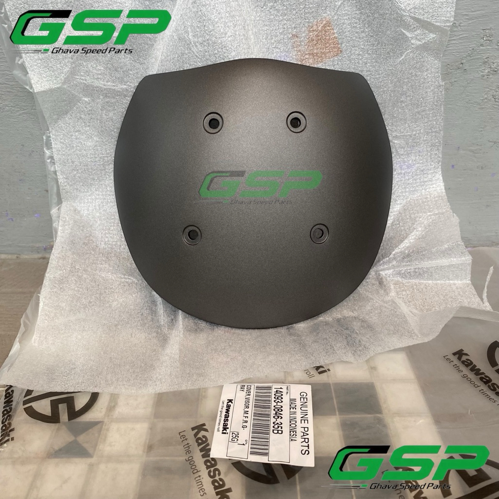 Visor Windshield Cafe Racer Gray Kawasaki W175 Original 14093-0846-35B Cover Visor M F R Graystone