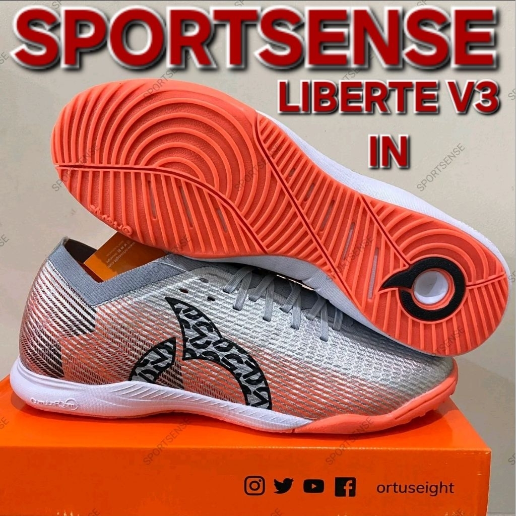 Sepatu Futsal Ortus OrtusEight Cat Catalyst Liberte V3 IN Original Bonus Kaos Kaki