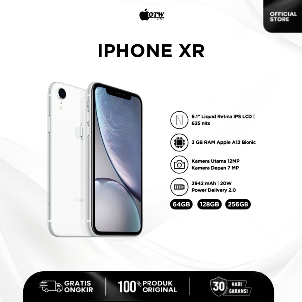 iPhone Xr 64GB | 128GB | Second Like New Bergaransi