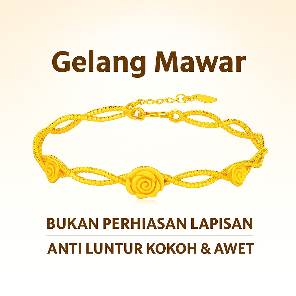ACOS gelang wanita emas/gelang wanita emas aesthetic/gelang wanita