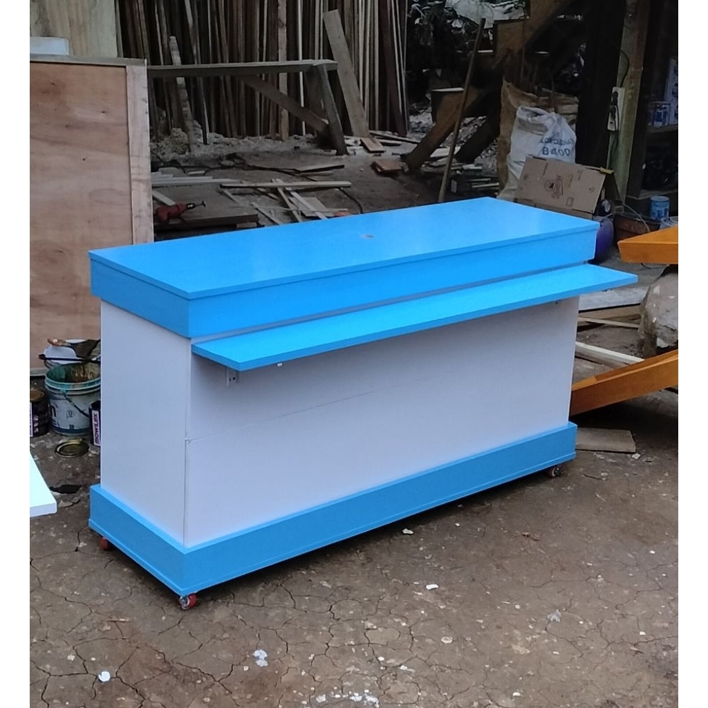 Booth lipat portable desain koper, booth dimsum es minuman kopi, booth angkringan, booth event, meja