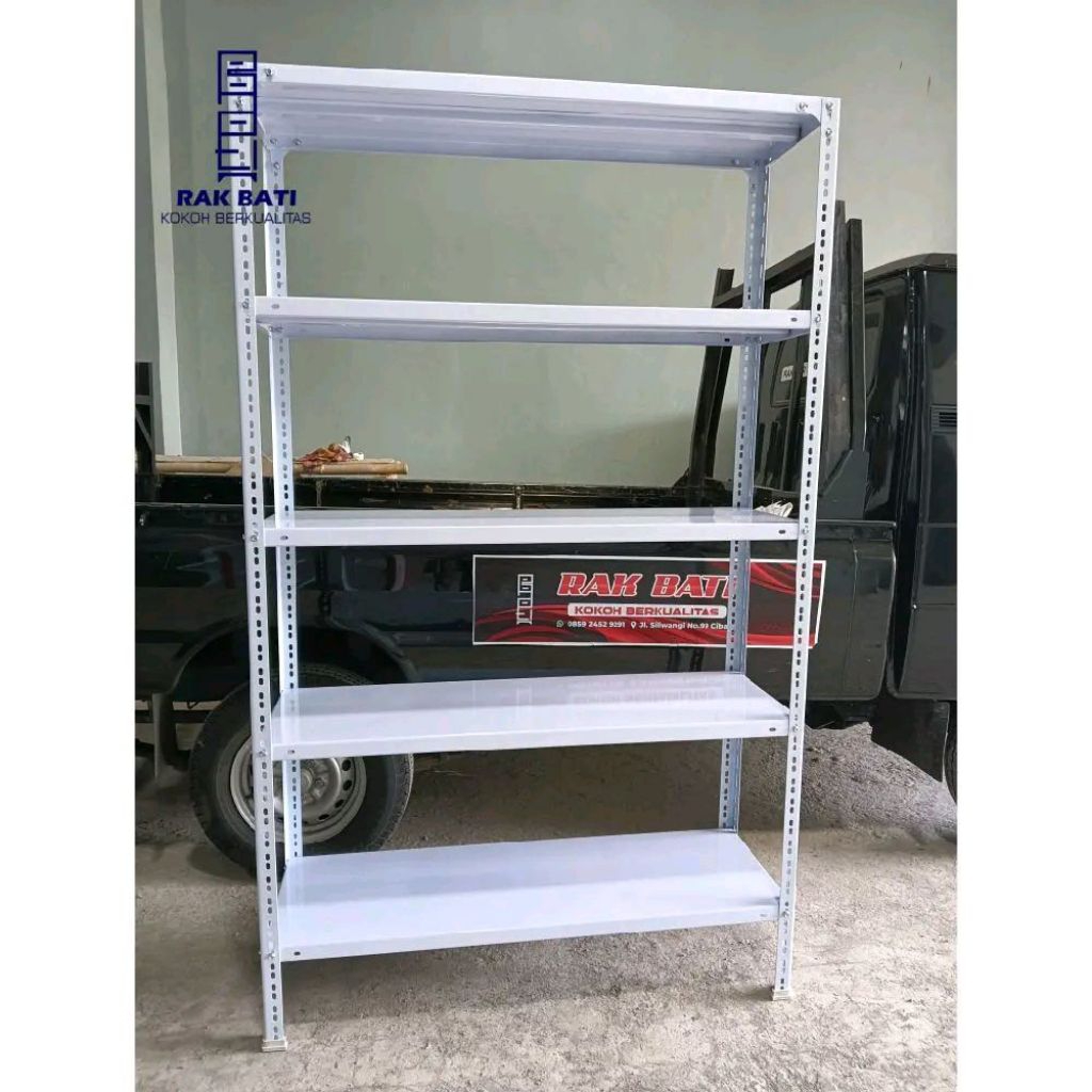 RAK BESI SERBAGUNA 5 SUSUN UKURAN 120X40X200