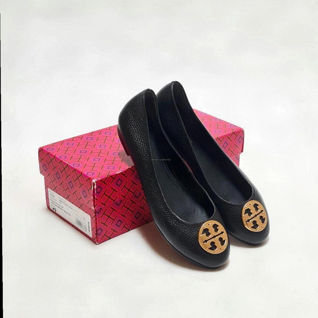 Tb Chelsea Ballet Flat Tumbled Perfect Black Ghw