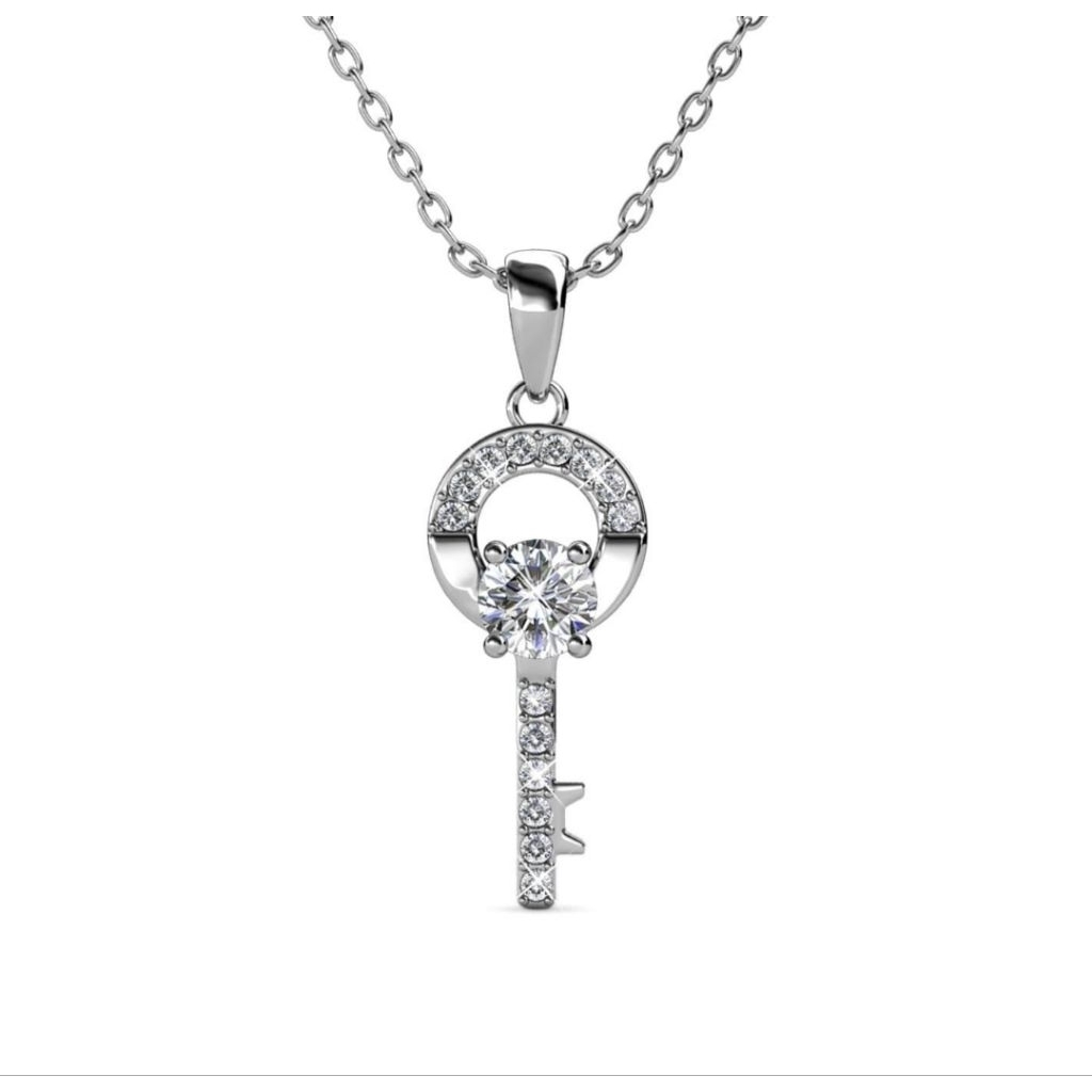 kalung emas putih 18karat ASLI