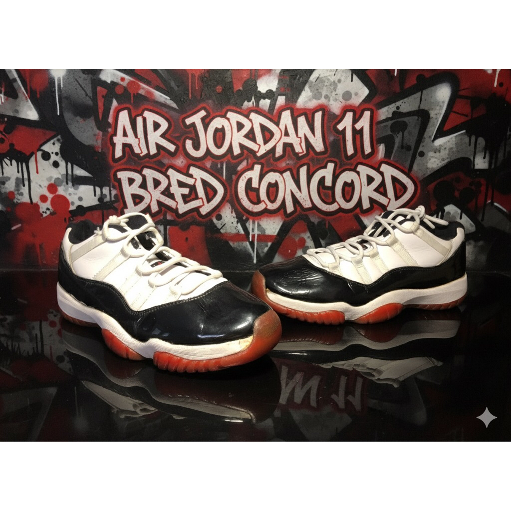 Sepatu Basket Jordan 11 Bred Concord sepatu basket Bred Concord sepatu basket
