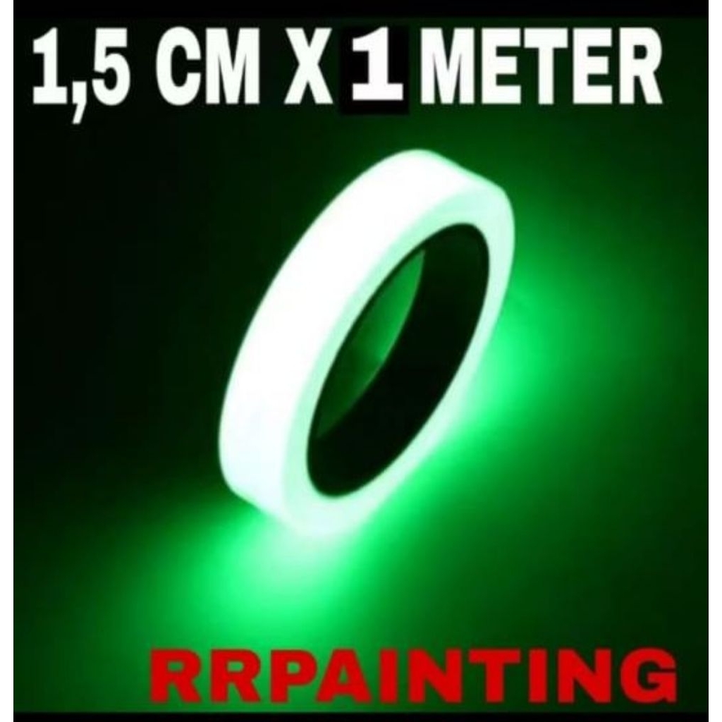STIKER GID 1,5 CM X 1 METER GID HIJAU METAL JIG