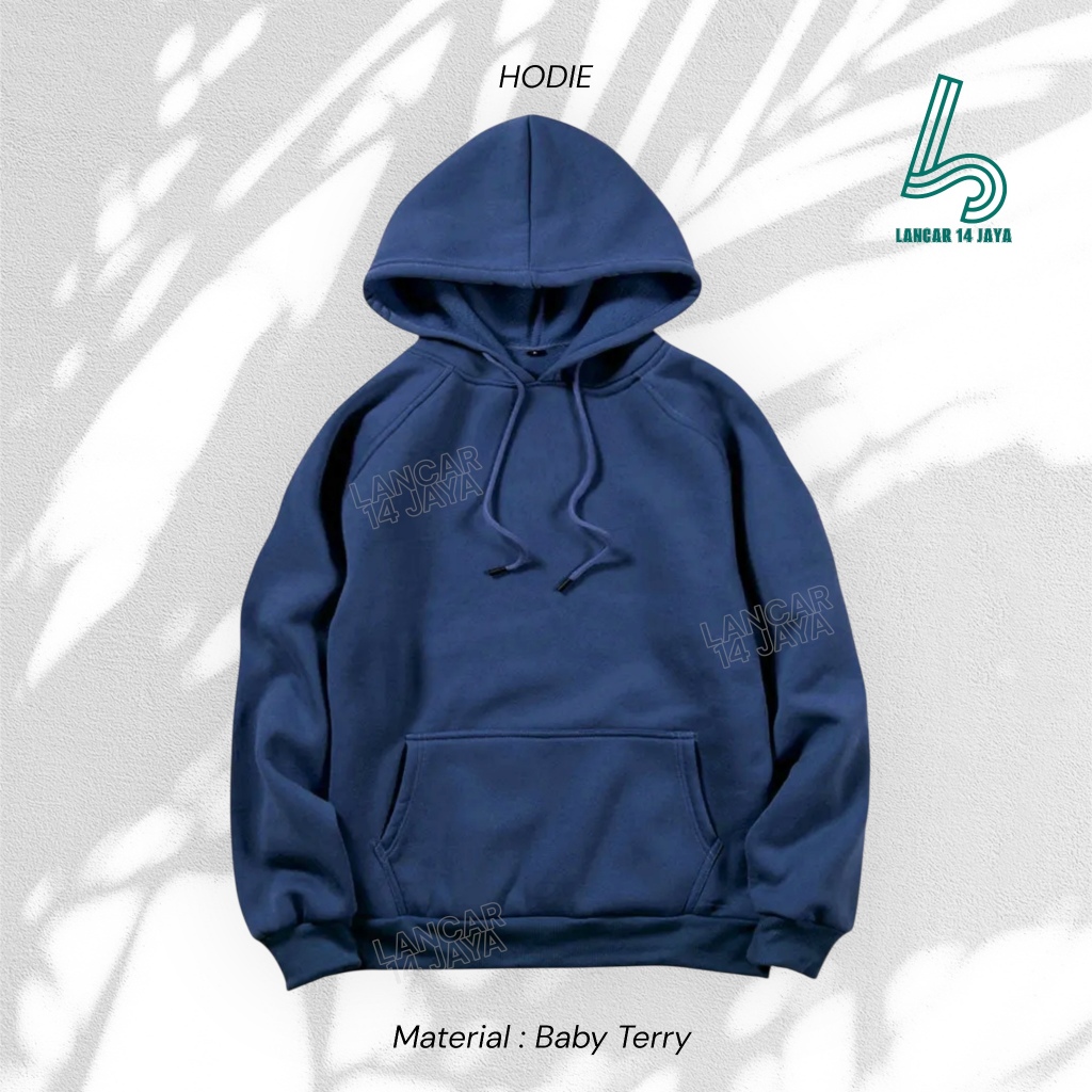 Hoodie jumper polos hoodie pria & wanita babyterry tebal & lembut