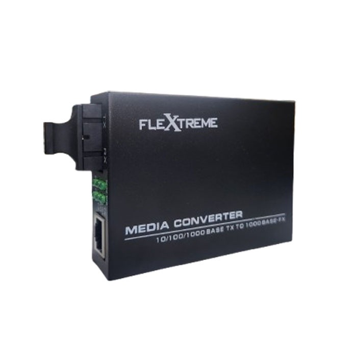 Flextreme FL-8110GSA-11-20-AS Media Converter 10/100/1000 Mbps to 1000