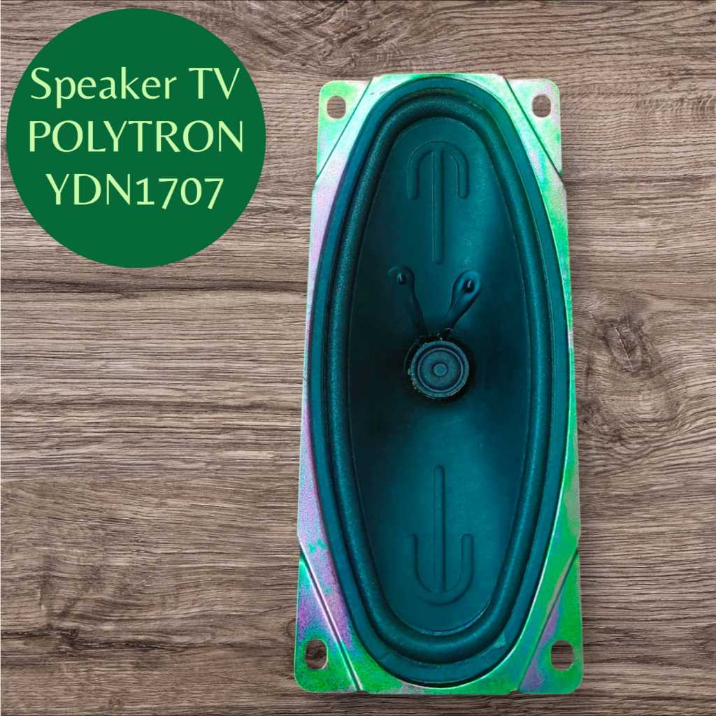 speaker TV POLYTRON YDN1707 ukuran 16,5cm x 7cm