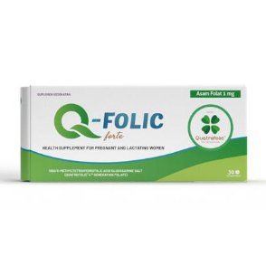 Q-FOLIC Q FOLIC FORTE Box 30 Kapsul Vitamin Ibu Hamil