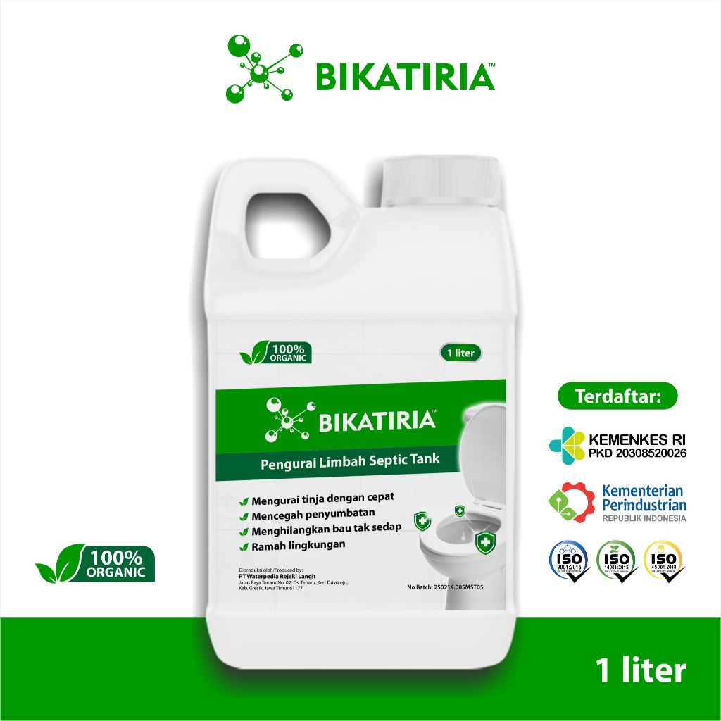 BIKATIRIA BAKTERI PENGURAI TINJA SEPTIC TANK BWST-05 Bakteri Pengurai Limbah Septic Tank