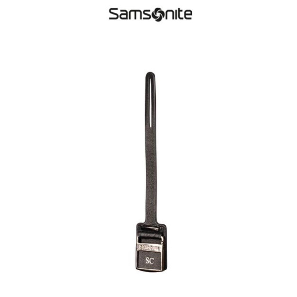 Samsonite Travel Aksesoris Im Tag Leather Strap Metal Tag S - Black