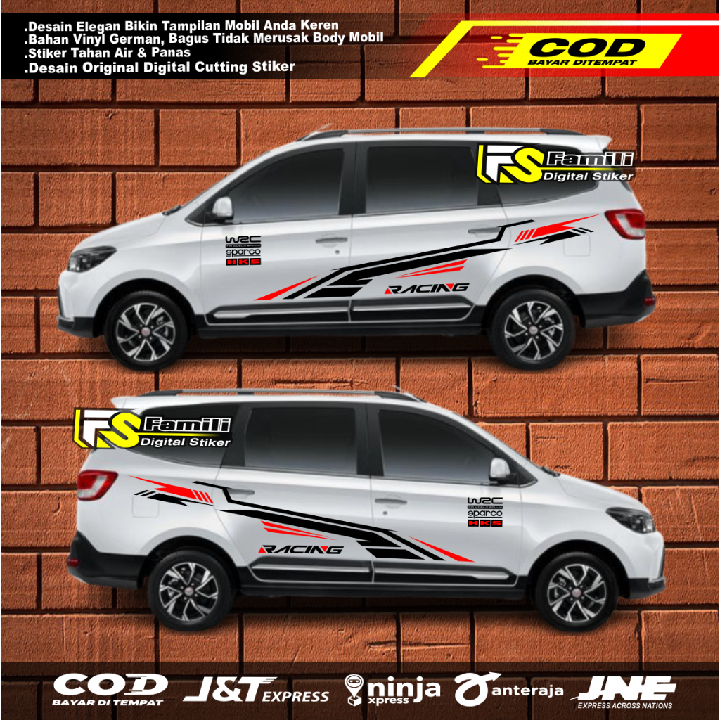 Stiker Mobil Wuling Confero Sticker Cutting Wuling Confero Terbaru