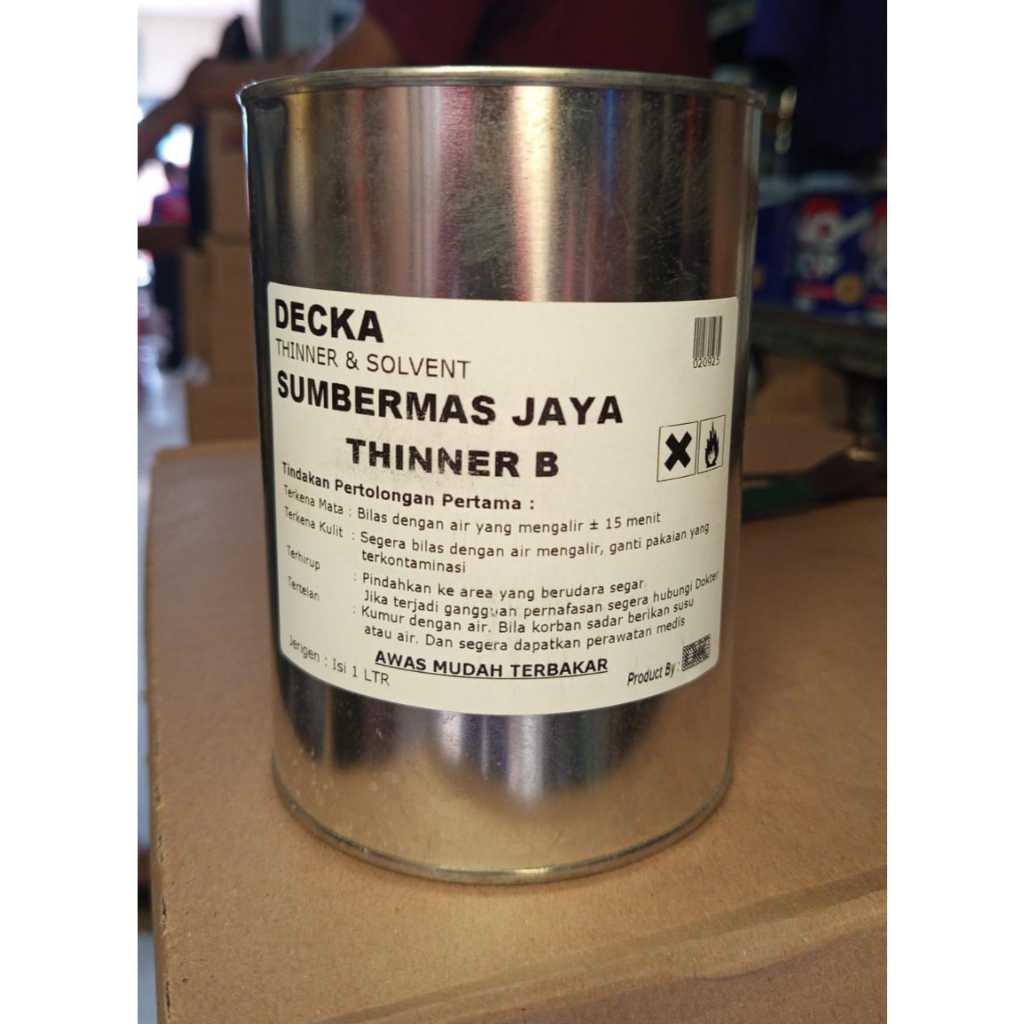 Thinner B untuk Pengencer Cat Minyak/Cat Besi/Cat Kayu ada 2 Varian Kemasan 300ml dan 0,9 Ltr