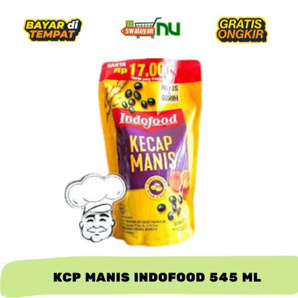Indofood Kecap Manis Pouch 550 Ml Rasa Manis Khas - Kecap Manis Indofood