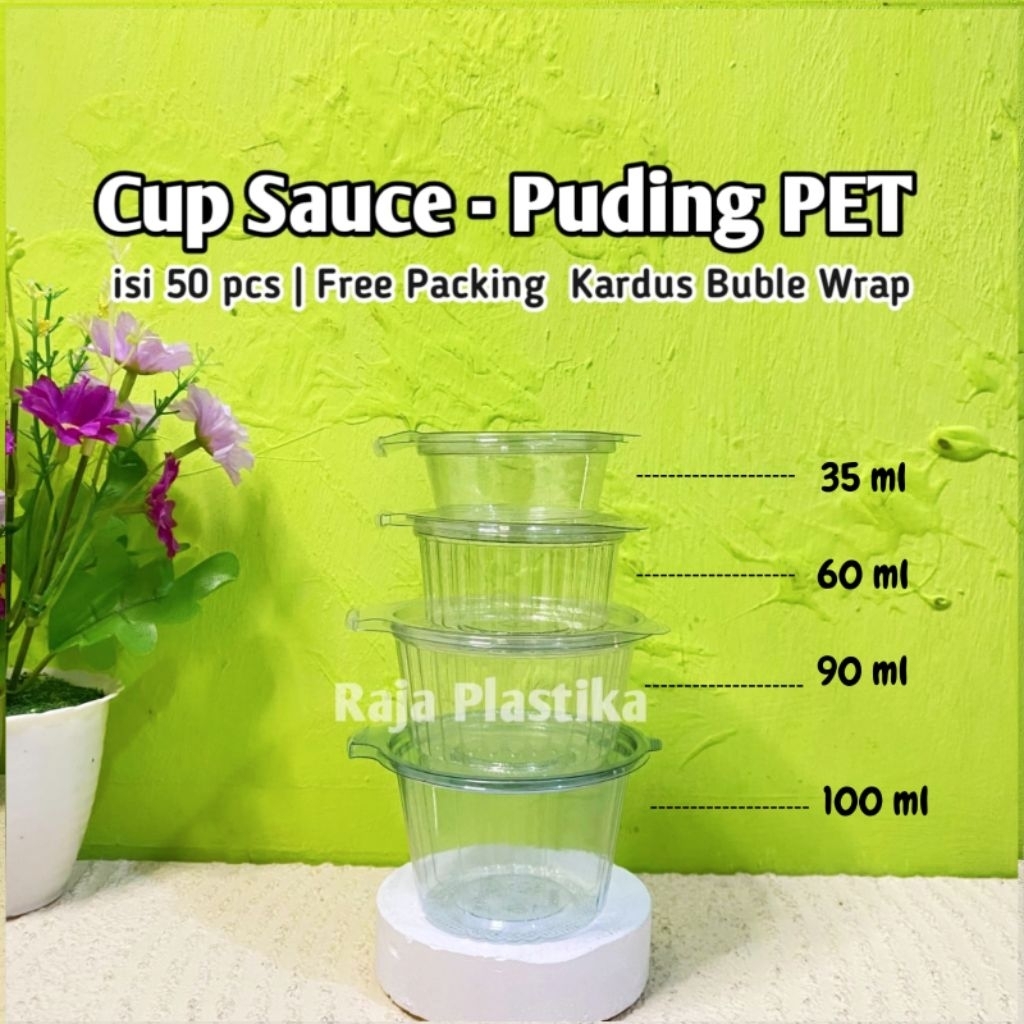 [50PCS] Mika Cup Puding Jelly | Mika Cup Sauce PET