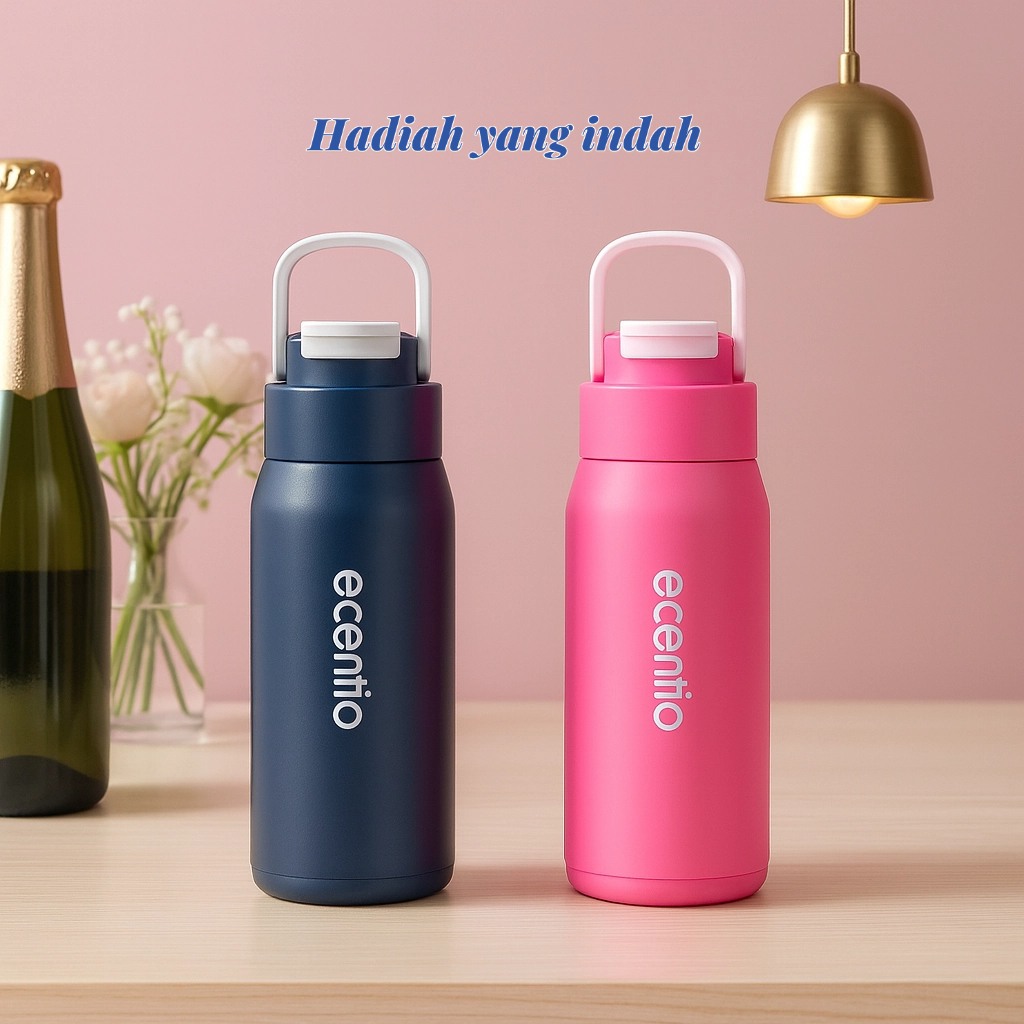 【Couple Cup】ecentio Botol termos stainless steel couple Tahan panas dingin botol Minum pasangan pria