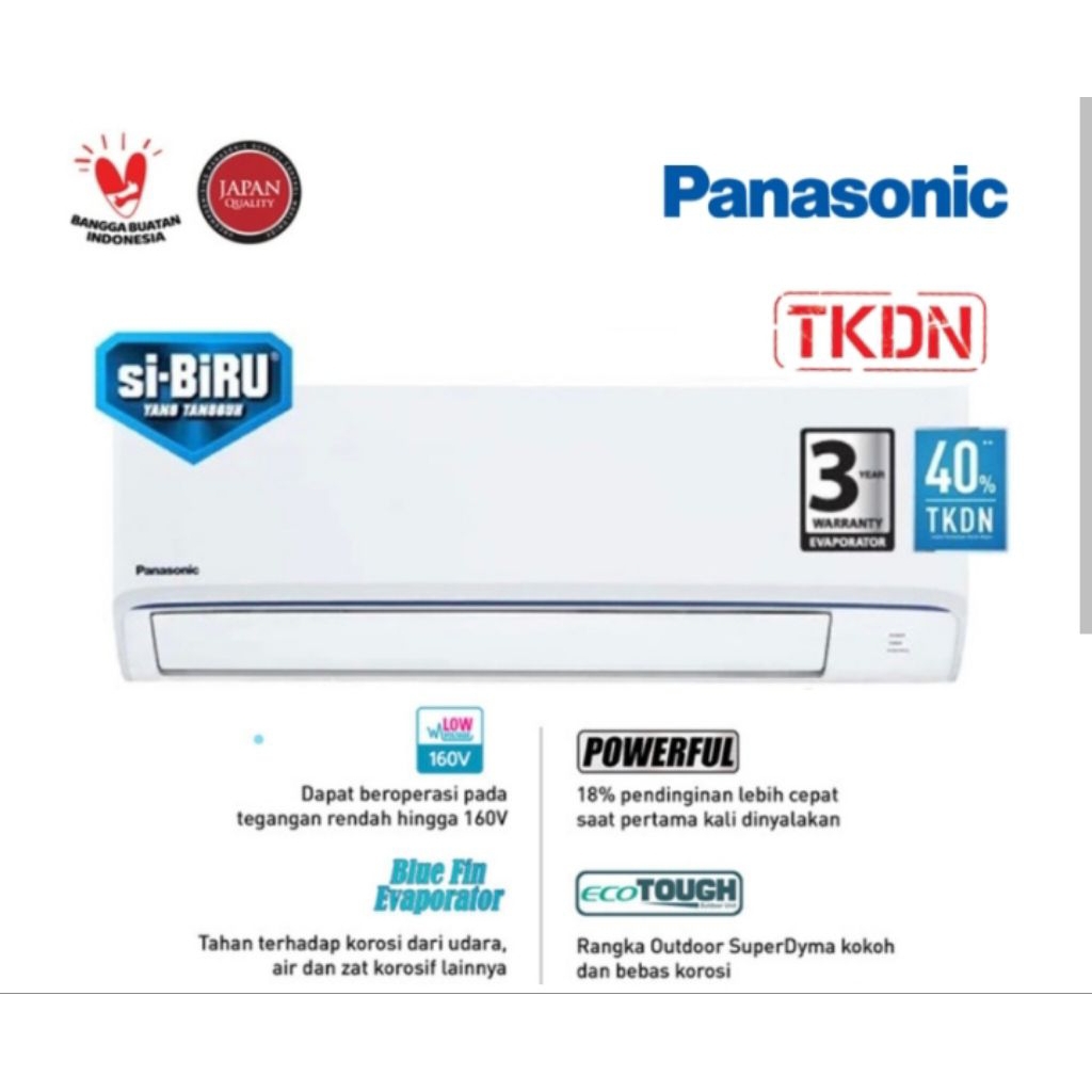AC PANASONIC 1.5PK CS-LN12AKJ SIBIRU STANDAR