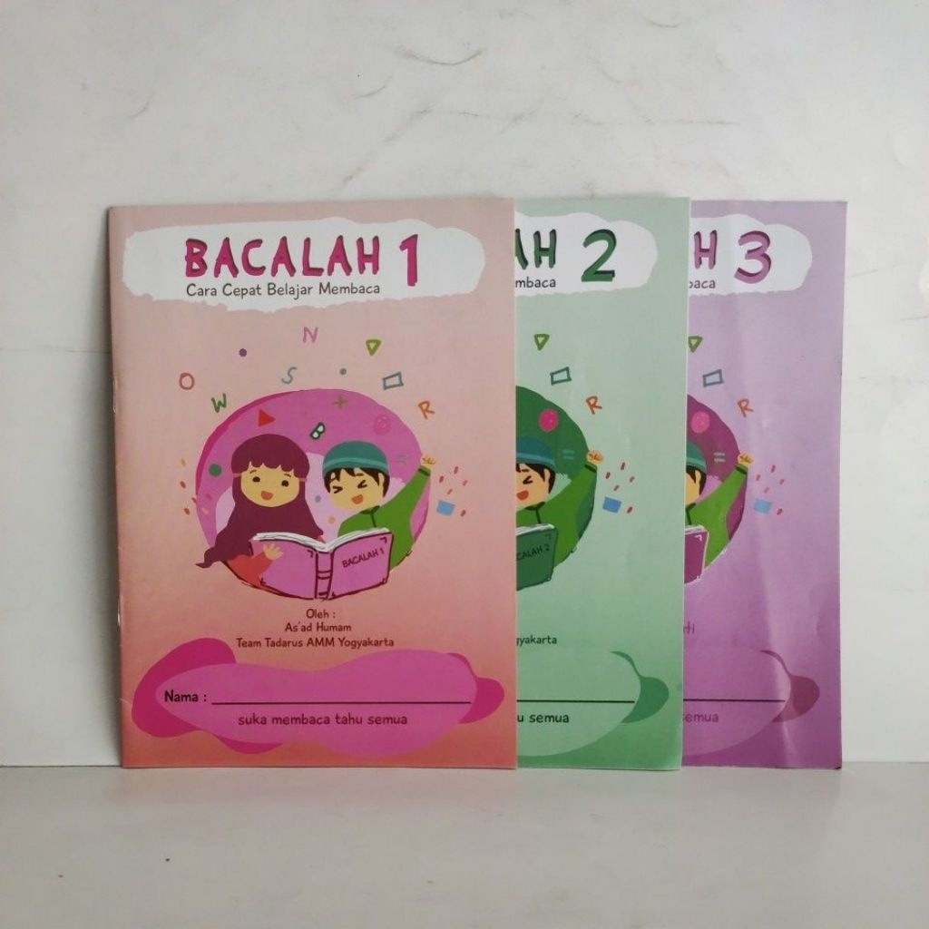 Bacalah jilid 1,2,3 cara cepat belajar membaca