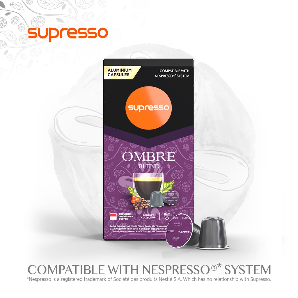 Supresso Ombre Blend Coffee Capsules / Kopi Kapsul | Nespresso Compatible