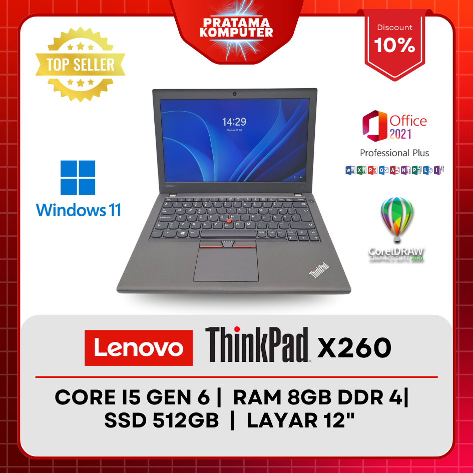 Laptop Lenovo Thinkpad X260 Intel Core i5 GEN 6/I3 GEN 6 RAM 8GB SSD 256GB