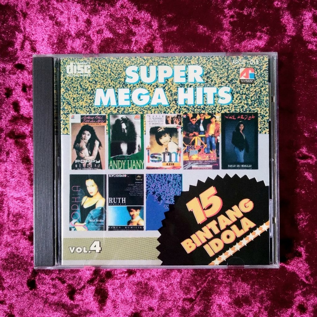 CD V/A (Poppy Mercury, Anggun C Sasmi, Andy Liany, dll) - Super Mega Hits 15 Bintang Idola Vol. 4
